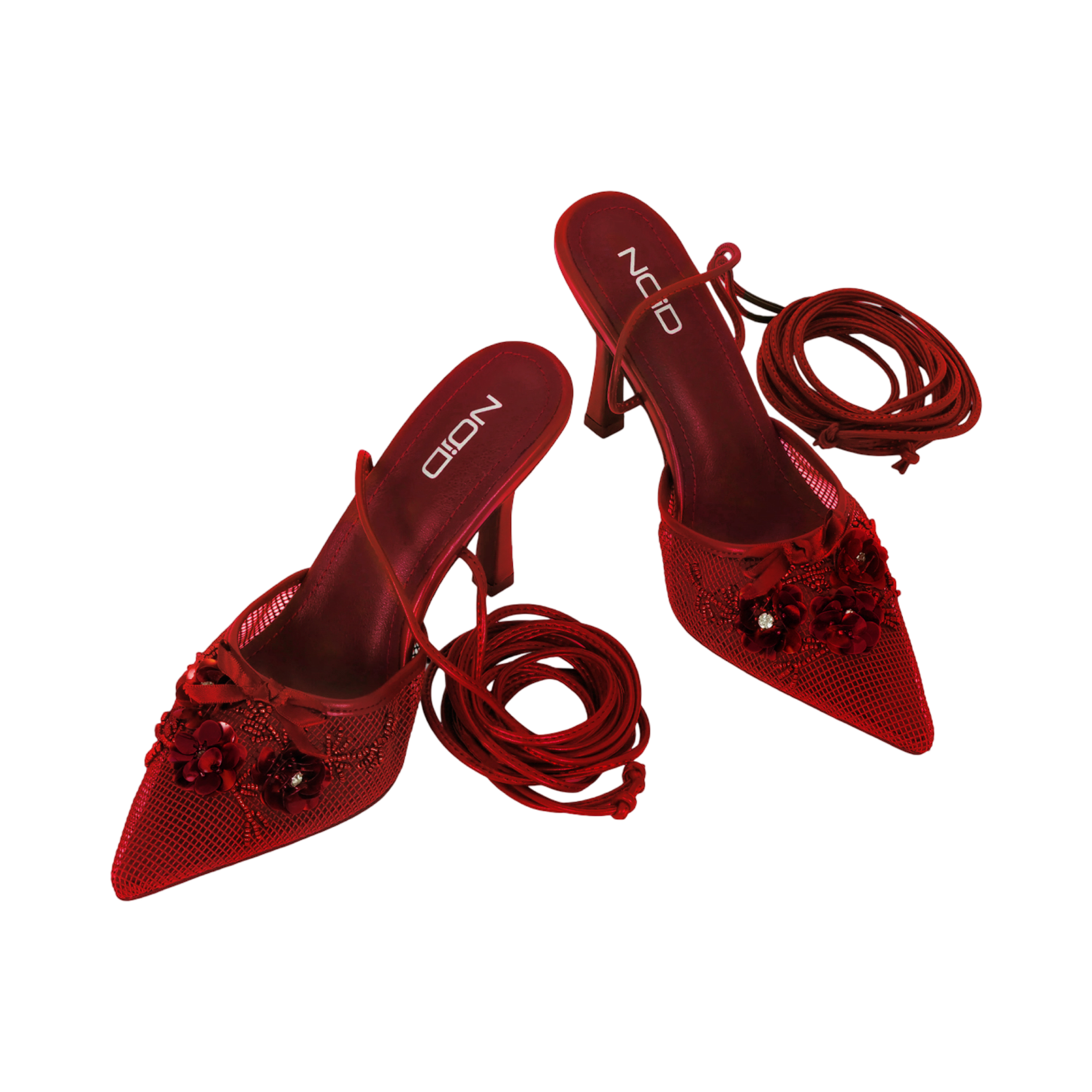 SHANGHAI HEEL IN RUBY