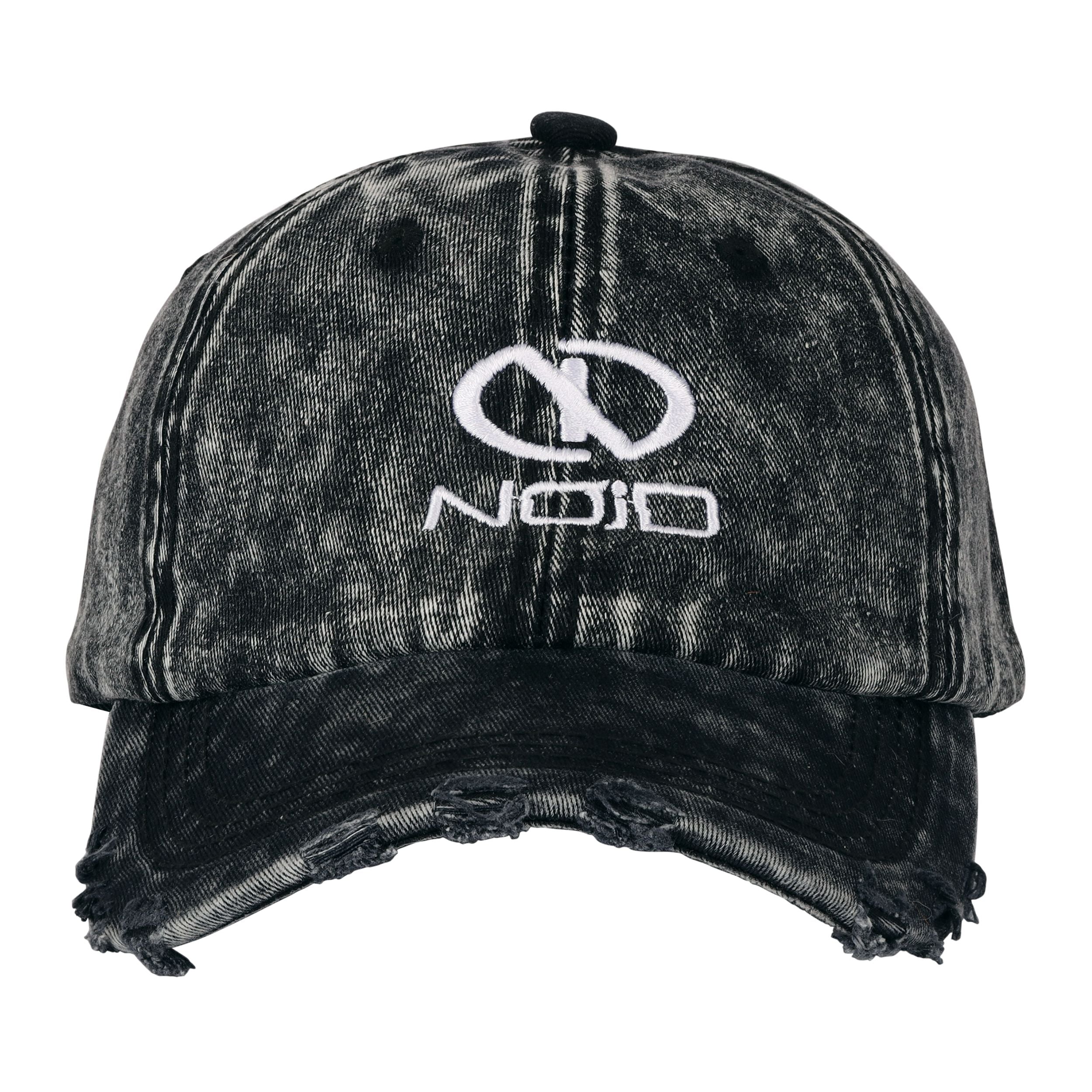 BLACK DISTRESSED CAP