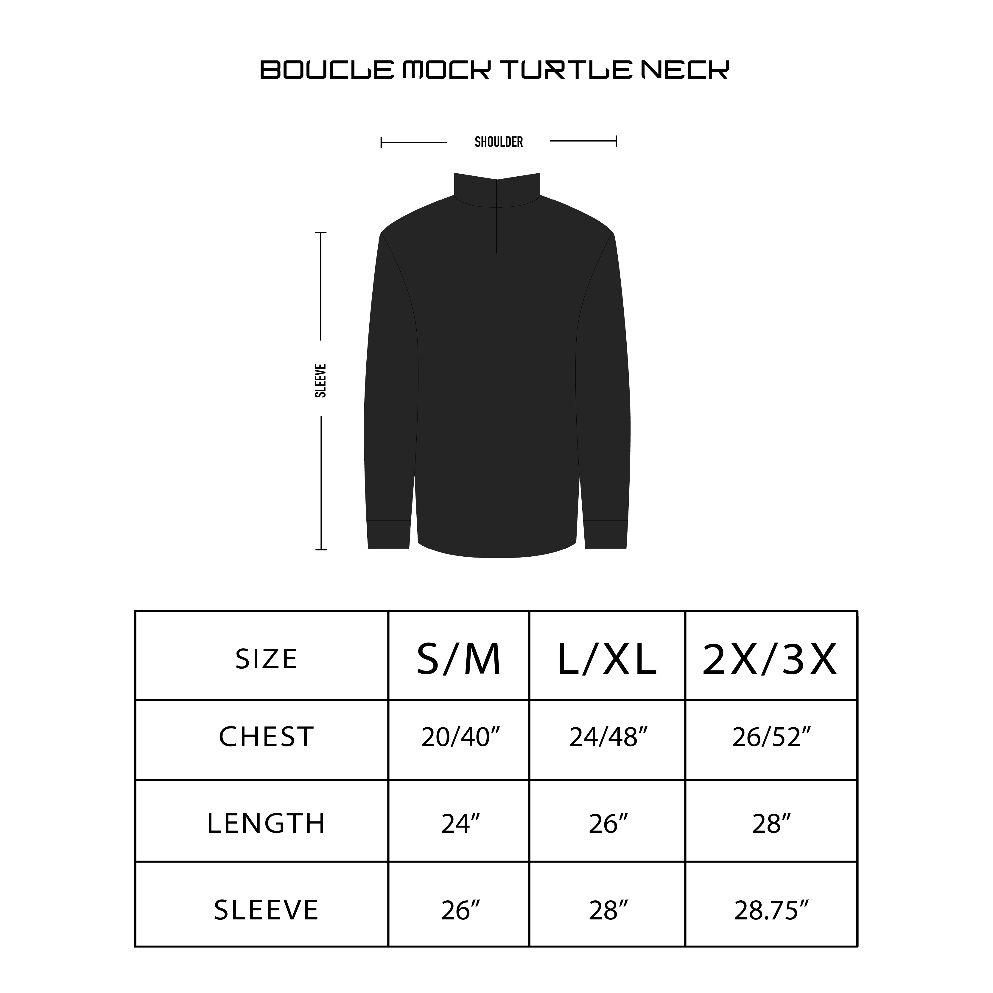BOUCLE MOCK TURTLE NECK