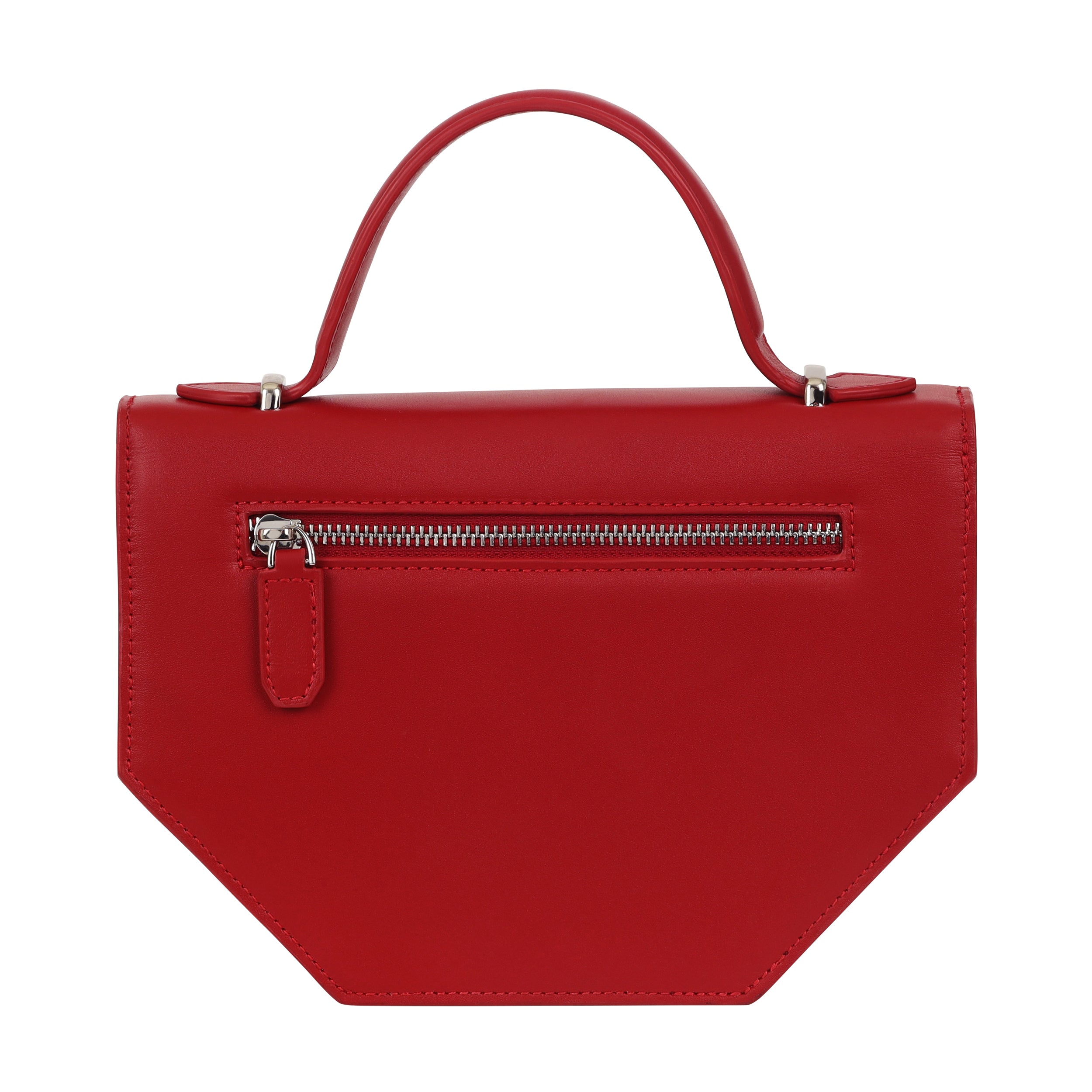 HEX BAG IN CRIMSON