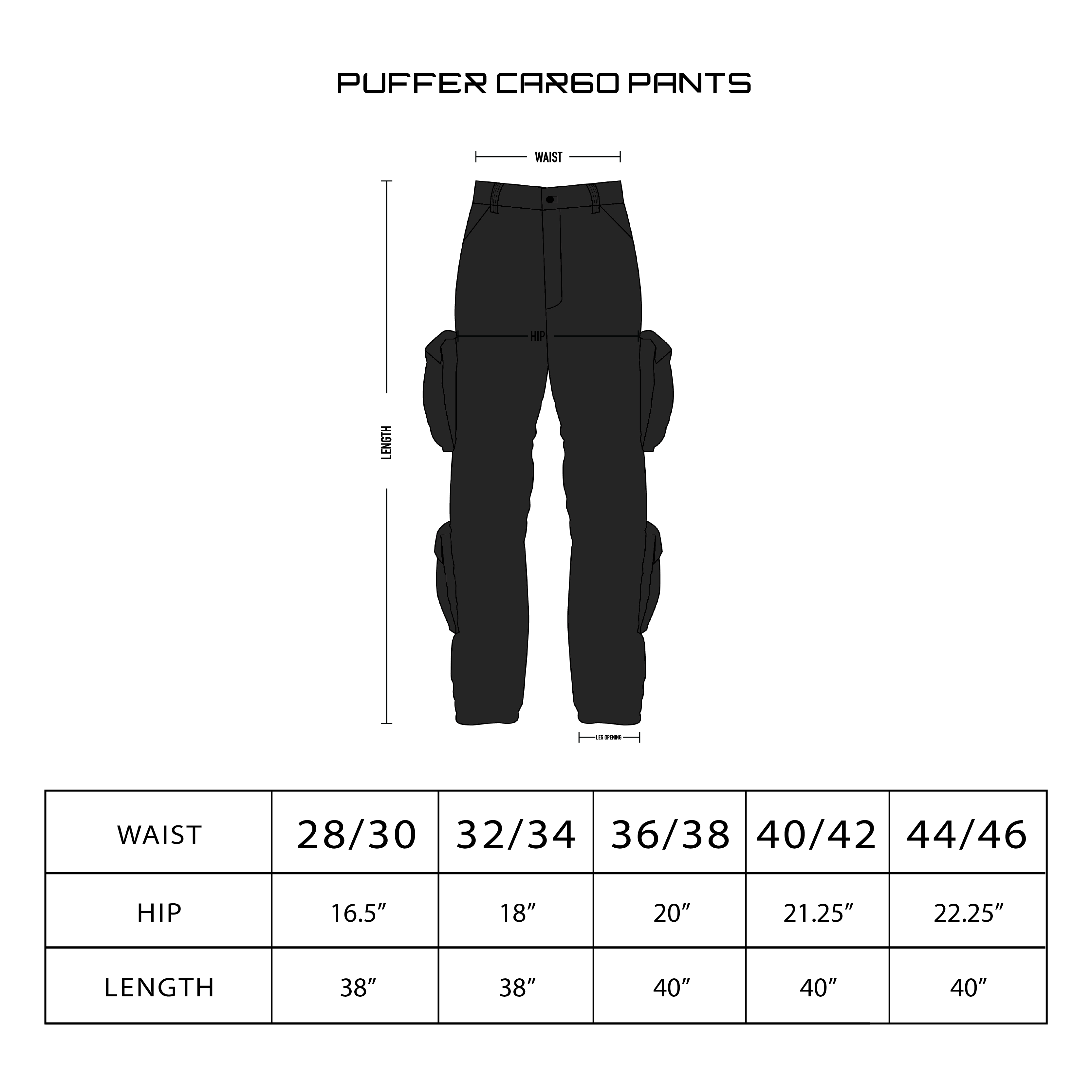 PUFFER CARGO PANTS