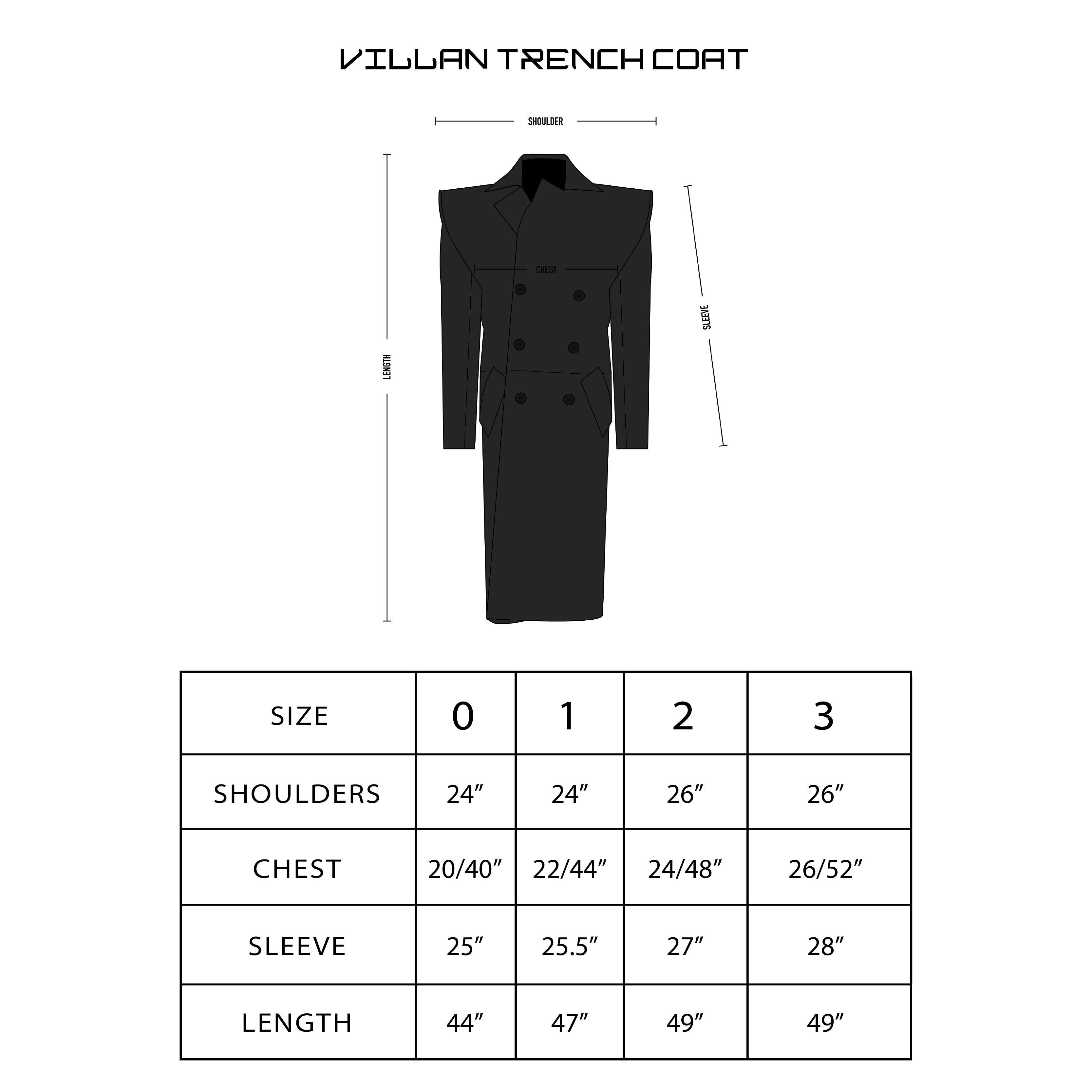 VILLAIN TRENCH COAT
